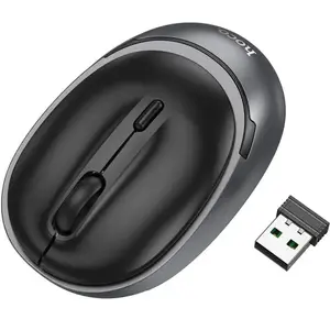 Wireless mouse HOCO GM34 1600 DPI Black — optical, USB receiver, ambidextrous