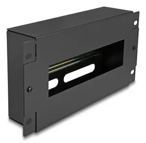 Rack accessory DELOCK 67320 — metal cover strip, black, 1 pc
