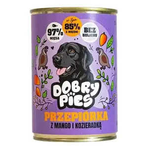 Влажный корм для собак Dobry Pies говядина с топинамбуром и розмарином 400г