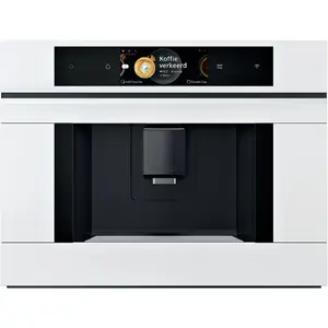 Built-in Bosch espresso machine CTL7181W0 — fully automatic, 2.4 L water tank, 0.7 L milk tank, 19 bar, built-in grinder, Wi‑Fi, TFT display, white