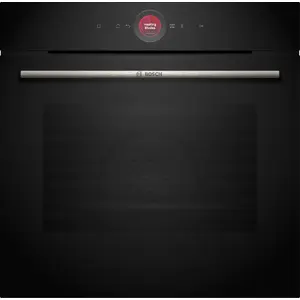 Встраиваемая духовка Bosch Serie 8 HBG7341B2 — электрическая, 71 л, 3600 Вт, сенсорное управление, чёрная
