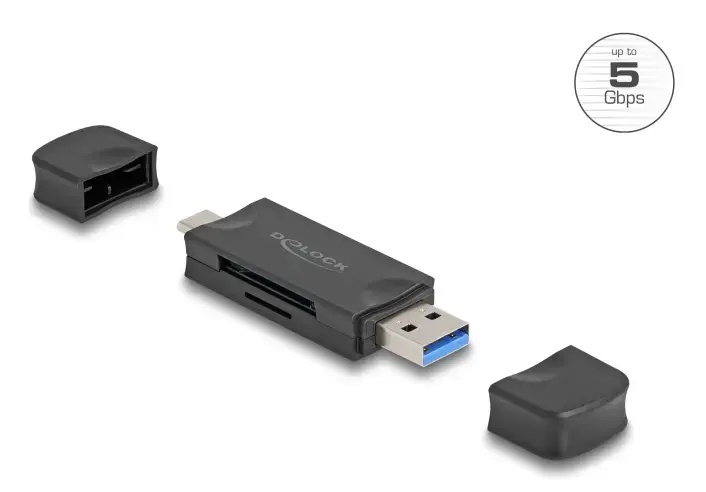 DELOCK Card Reader USB 5 Gbps Type‑C/Type‑A Photo 2
