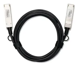 Zyxel 100G QSFP28 DAC Кабель 3М с круглой формой и мужскими разъемами для высокоскоростных сетей