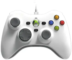 Wired controller Hyperkin M01368-WH for Xbox — white, wired USB connection, standard Xbox controller layout