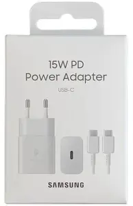 Power adapter Samsung EP-T1510XWEGWW 15W USB Type-C fast charger for smartphones and tablets