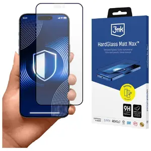 Aizsargstikls 3MK HardGlass Matt Max priekš Apple iPhone 17 Pro Max — matēts pārklājums