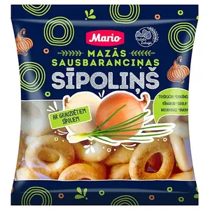Sausages Mario small Sīpoliņš 200 g — pork sausages, ready-to-eat