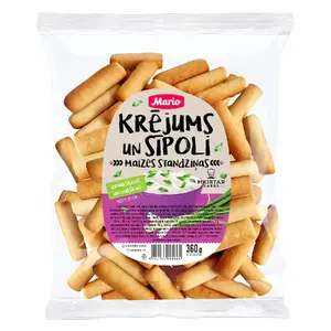 Breadsticks Mario Onion and Cream 360 g — savory baked snack