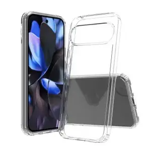 Protective bumper case SCREENOR for Google Pixel 10 Pro XL, clear, slim edge and corner protection