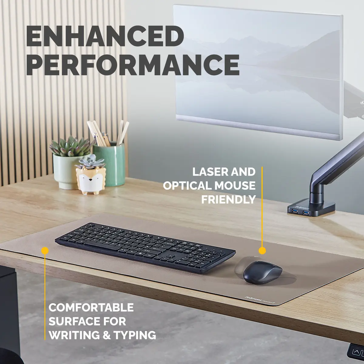 Fellowes Breyta Desk Mat - Sand 80x40cm Photo 7
