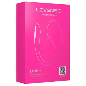Vibrator LOVENSE Lush 4 — wireless rechargeable G-spot egg, Bluetooth app, waterproof, silicone, 10×3.7×7.5 cm, 75 g