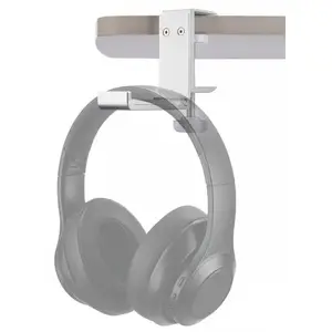 Headphone holder Neomounts ADS11-171SL — clamp-mounted aluminum for desk or monitor arm