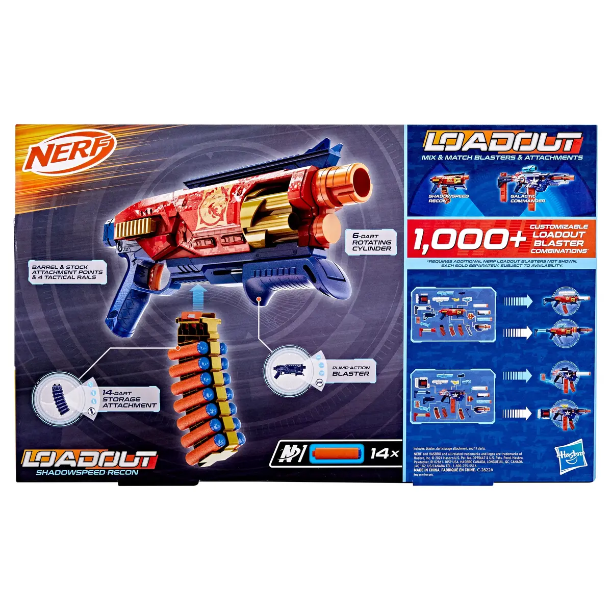 Бластер NERF Loadout Shadowspeed Recon G1759 Photo 3