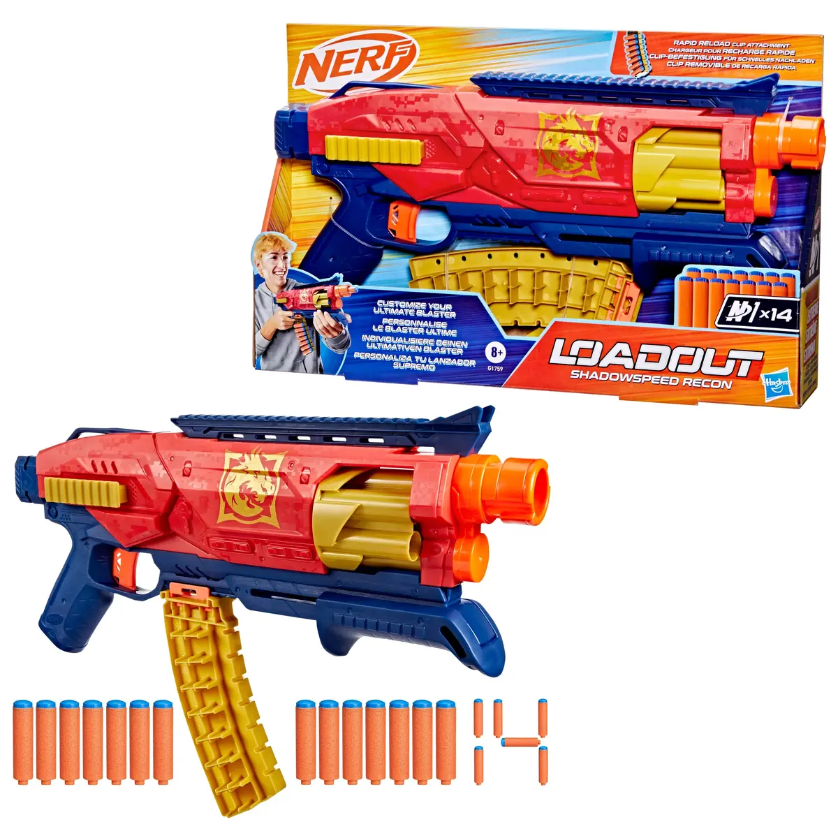 Бластер NERF Loadout Shadowspeed Recon G1759 Photo 4