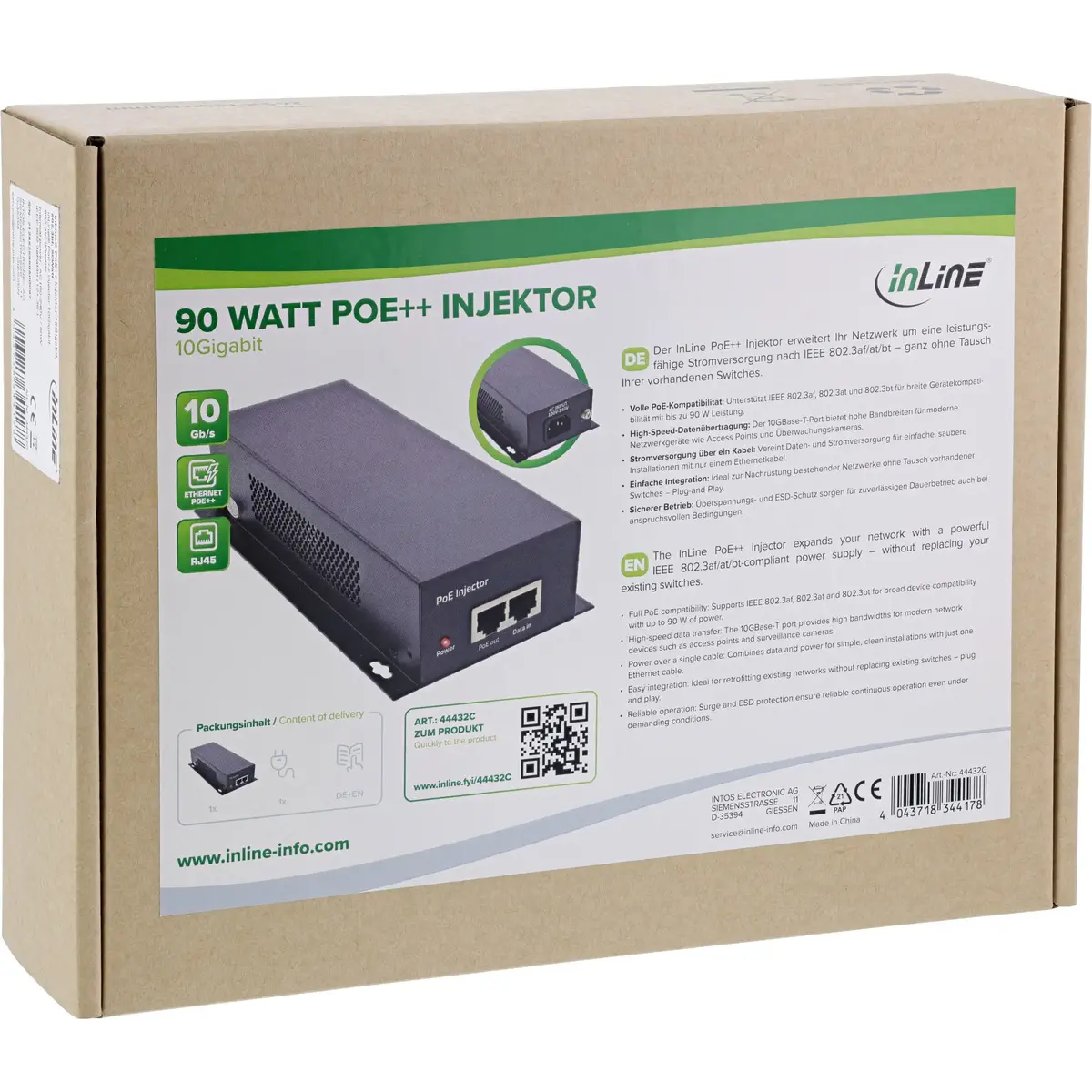 InLine 44432C PoE adapteris Photo 4