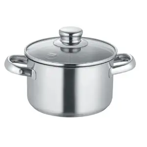Cooking Pot Berndes NEW ROMA 16 cm 1.9 L Stainless Steel with Glass Lid, Induction Compatible