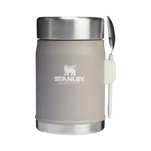Термос-бокс для еды STANLEY The Legendary 0.4 л – вакуумный нержавеющий контейнер, светло‑серый