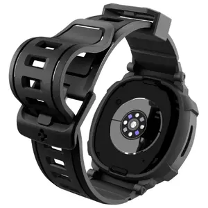 Siksniņa Spigen Rugged Armor Pro priekš Samsung Galaxy Watch 8 44mm — melna