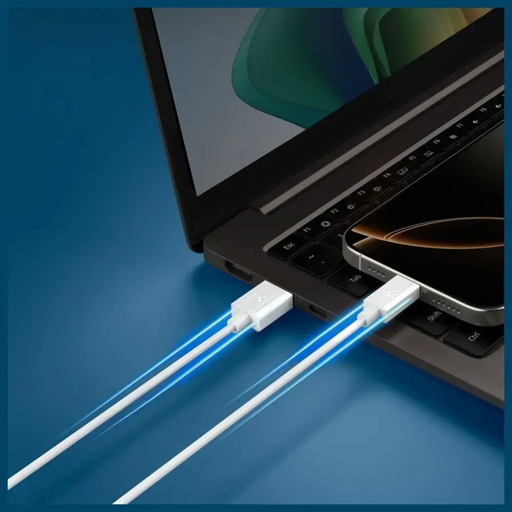 Кабель USB-C—USB-A Spigen EB6020AC 60W 2 м Photo 7