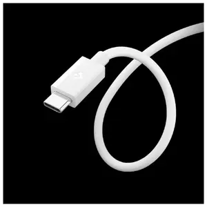 USB-C kabelis Spigen EB6020CC 60W 2 m balts – USB-C to USB-C lādēšanas un datu kabelis, 60W, 2 m garums