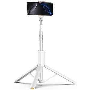 Selfie Stick Tripod Tech-Protect L09S Bluetooth, white, adjustable height, Bluetooth remote