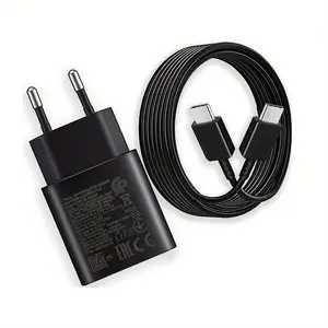 Wall charger Samsung EP-TA800XBEG 25W USB-C fast charging, single-port