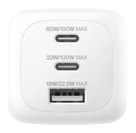 Universāls Belkin WCH016hqWH telpu maiņstrāvas lādētājs
