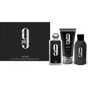 Afnan 9pm Gift Set with Eau de Parfum 100 ml, Shower Gel 200 ml and Deodorant Spray 250 ml