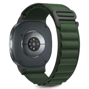 Nylon watch strap Tech-Protect for Samsung Galaxy Watch8 40/44/46mm — army green