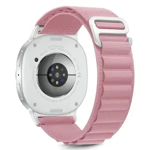 Ремешок Tech-Protect для Samsung Galaxy Watch8, нейлон, подходит для 40/44/46 мм, розовый