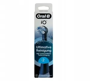 Oral-B replacement toothbrush head iO Ultimative Reinigung, double pack, black