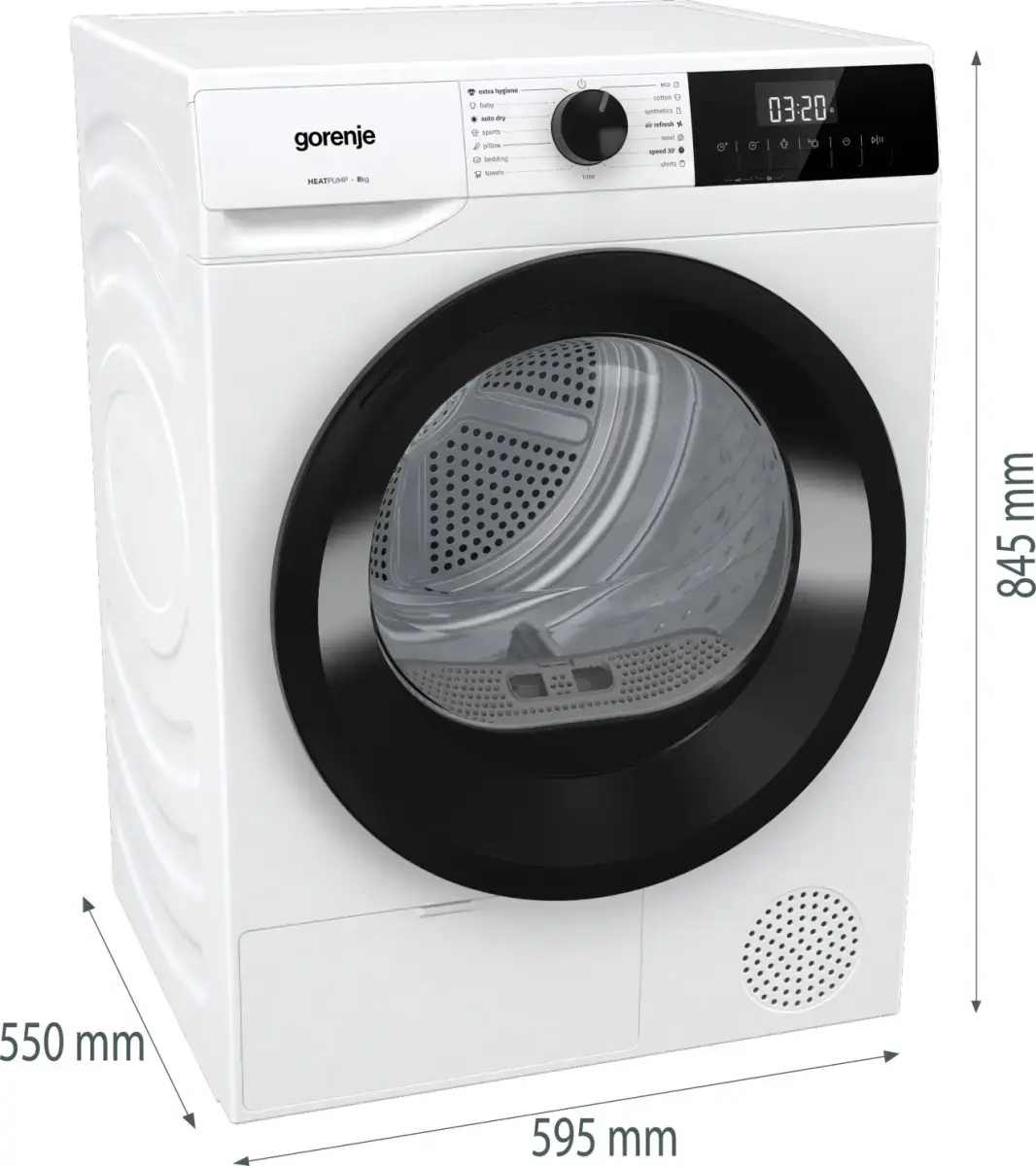 Gorenje DHNE82 siltumsūkņa žāvētājs 8 kg Photo 7