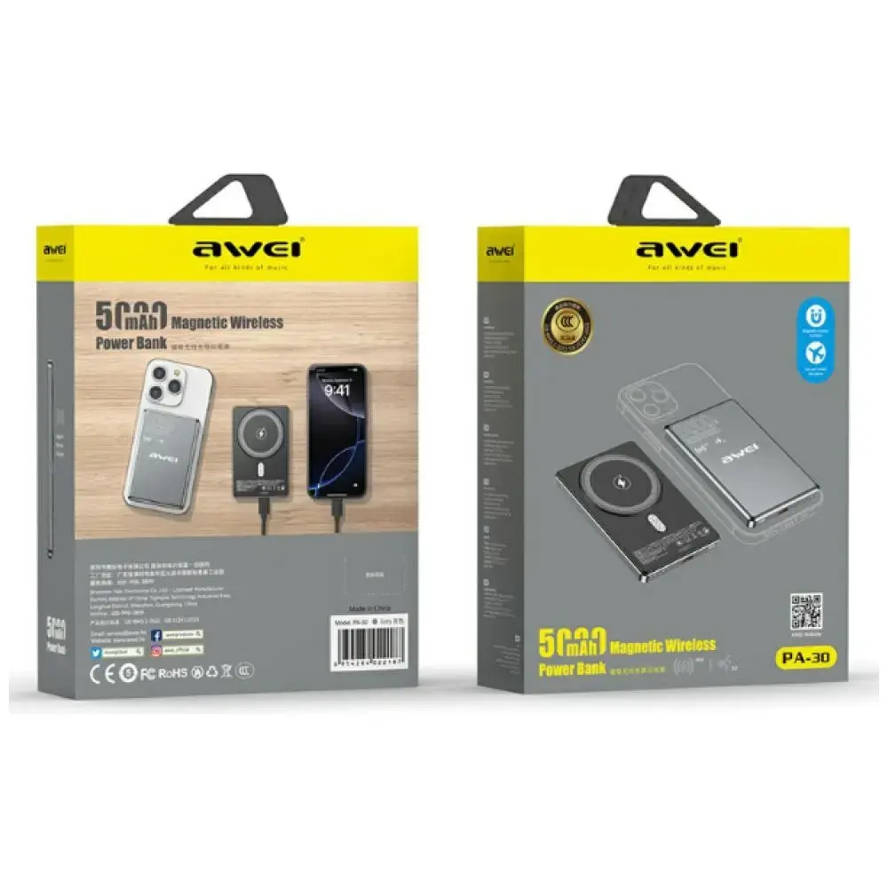 Portable Power Bank Awei PA-30 Photo 2