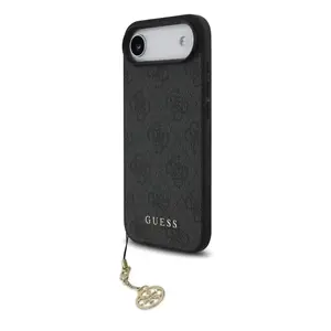 Protective phone case GUESS for iPhone 17 Air Tone on Tone Gray with 4G Charm