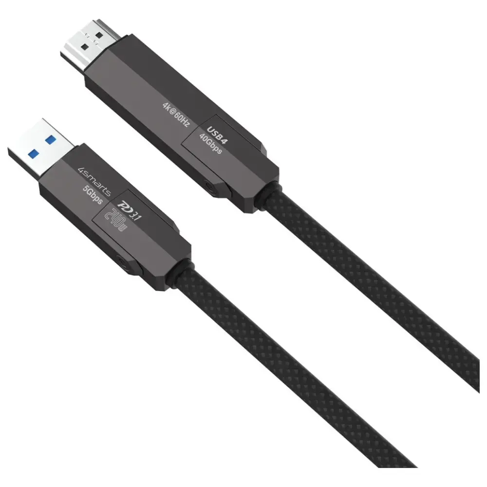 USB4 HDMI cable 4smarts ComboCord 240W 1.5 m Photo 4