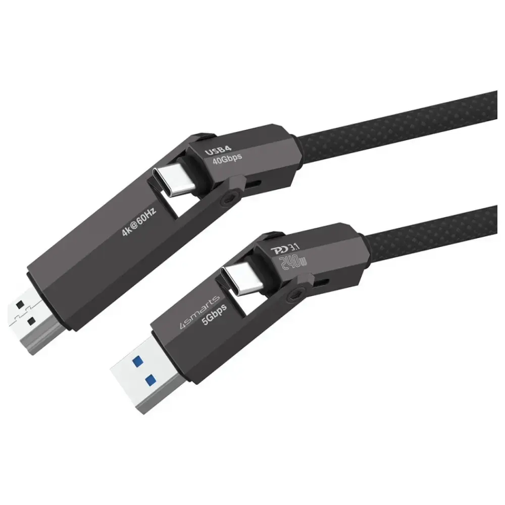 USB4 HDMI cable 4smarts ComboCord 240W 1.5 m Photo 5
