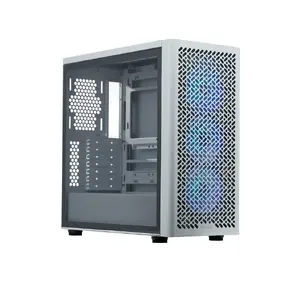 PC Case Cooler Master Elite 502 Midi Tower White — ATX, 3x 120mm front, 120mm rear, bottom PSU, supports 2.5"/3.5" drives