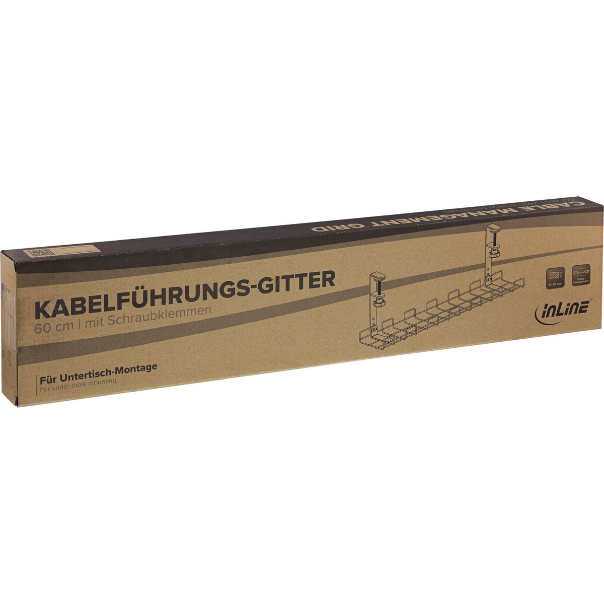InLine 23190G Galda kabeļu turētājs no