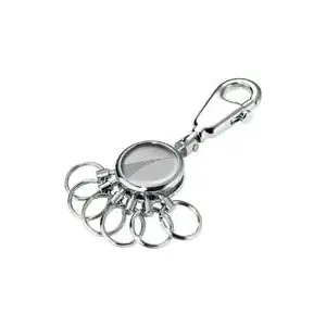 Keychain TROIKA Geometric Waves — metal key ring with durable design