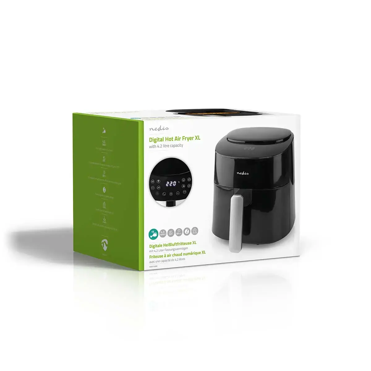 Аэрофритюрница Nedis KAAF160BK 4.2 л Photo 8