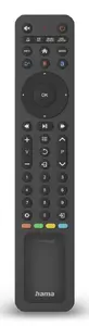 Hama 00221057 Universal Remote Control for AV Receiver, TV, and DVD/Blu-ray with IR Wireless Interface, Solar Powered, and 8 Devices Supported