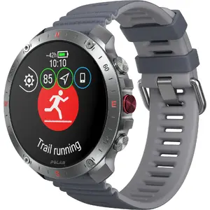 Viedpulkstenis Polar Grit X2 Pro sudraba pelēks S-L ar GPS un sirdsdarbības monitoru