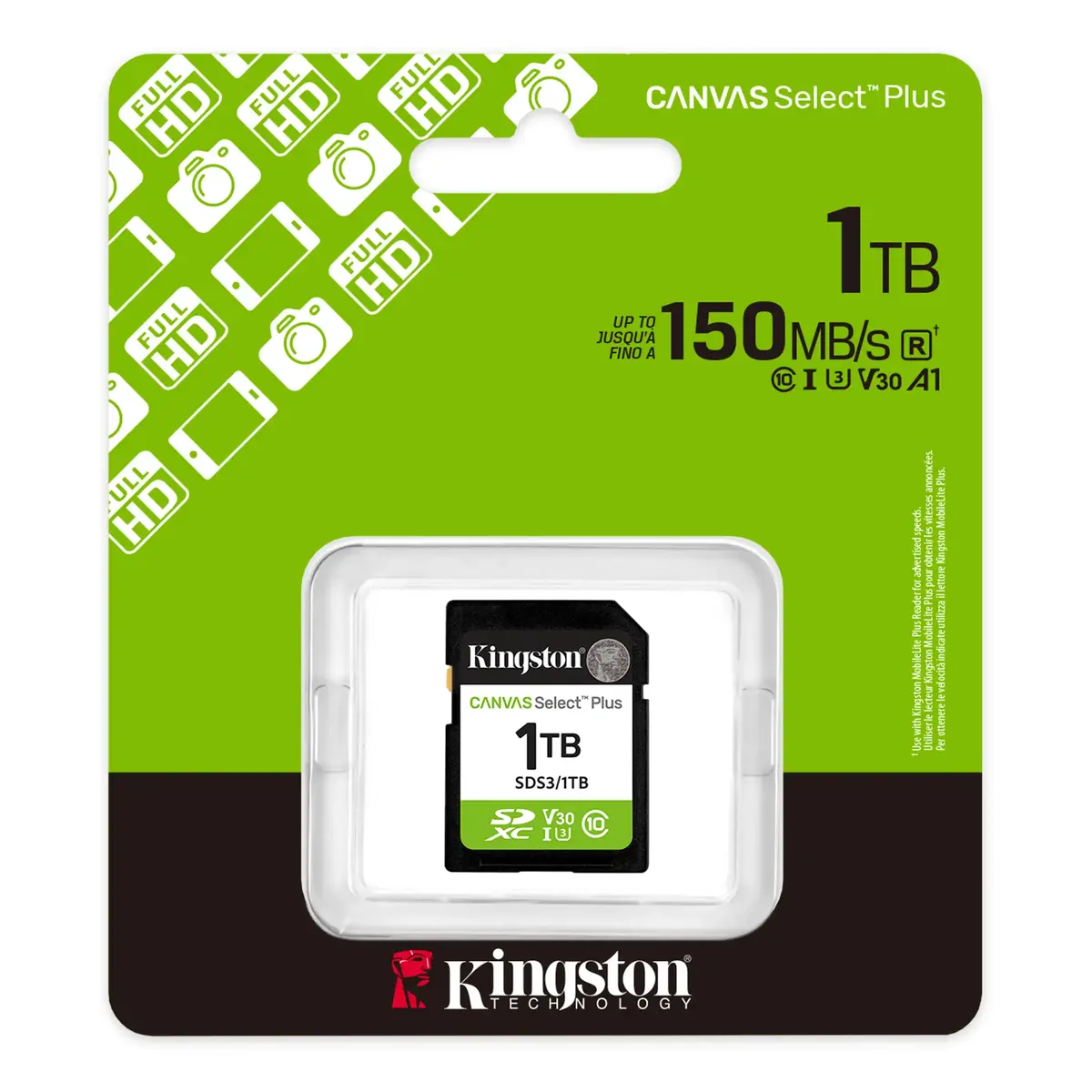 KINGSTON SDXC Canvas Select Plus Gen3 1 ТБ SD карта Photo 2