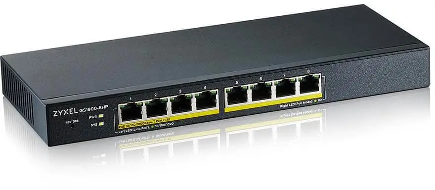 Slēdzis Zyxel GS1900-8HP-EU0103F 8 portu PoE
