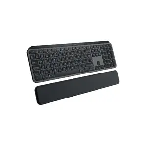Беспроводная полноразмерная клавиатура Logitech Master MX Keys S — Graphite, Bluetooth и 2.4 ГГц (Nano), зарядка USB-C, подсветка, QWERTY US International