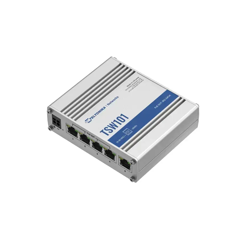PoE+ коммутатор TELTONIKA TSW101 5x RJ45 1 Гбит/с Photo 2