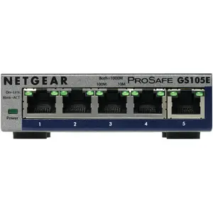 Tīkla slēdzis Netgear GS105Ev2 5 porta Gigabit Ethernet ar pārvaldības iespējām