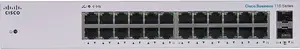 Коммутатор Cisco CBS110-24T-EU — 24-портовый неуправляемый Ethernet, настольный/для монтажа в стойку