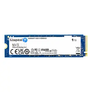 Kingston Technology NV3 M.2 2280 NVMe SSD 1TB 6000MB/s lasīšana 4000MB/s rakstīšana
