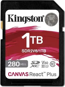 SD card KINGSTON Canvas React Plus 1TB UHS-II U3 V60